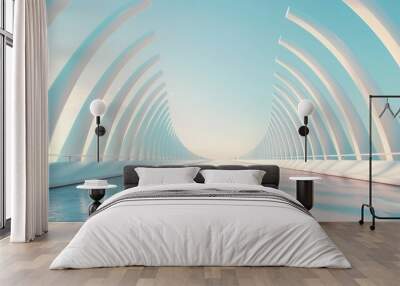 realistic civil engineering design bridge roadwork structural integrity engineering marvel Wall mural