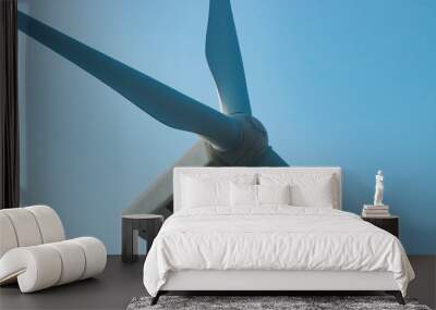 wind turbine against blue sky Wall mural