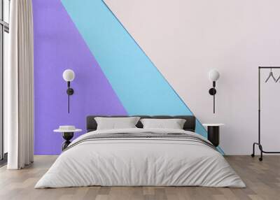 background  of three  color paper blank Wall mural