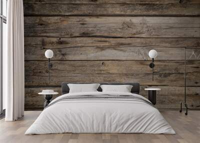 old dark striped wooden background Wall mural