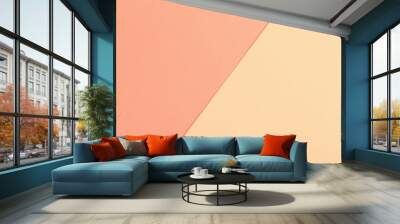 orange and yellow paper background Wall mural