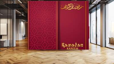 Ramadan Kareem greeting card islamic design background Wall mural