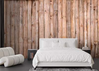 Brown wood colored plank wall texture background Wall mural