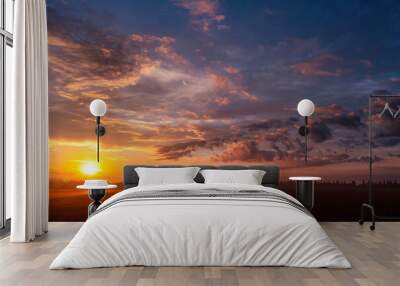 Sky at sunset or dawn abstract natural background Wall mural