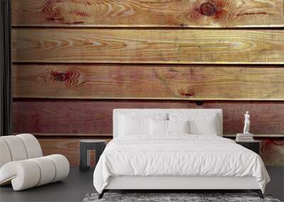 Wood texture, horizontal wooden boards Wall mural