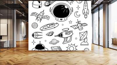 space doodle  Wall mural