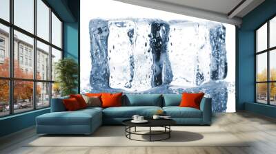 Pair of blue ice cubes Wall mural