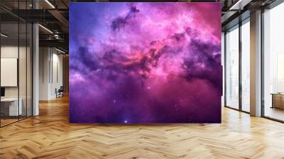 Beautiful outer space background with colorful nebula - AI Generated Wall mural