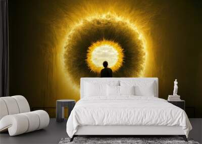 Near death experience, passage to another dimension -  - AI Generated Wall mural