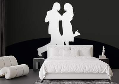 Pareja bailando Wall mural