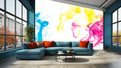 Colorful Smoke CMYK Wall mural