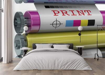 Print Machine - 3D Wall mural