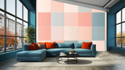 Abstract Geometric Pattern with Pastel Colors Wall mural