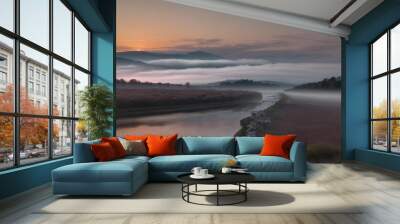 Lakeside scenery Wall mural