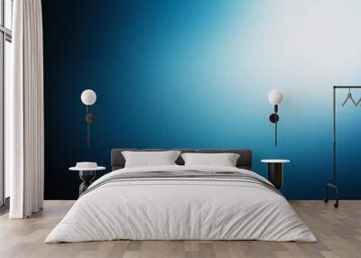 Blue light blurred soft background banner Wall mural