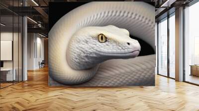 Ai generated albino snake  Wall mural