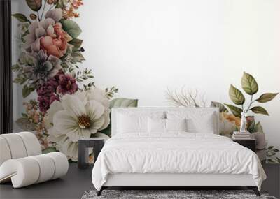 Ai generated floral  Wall mural