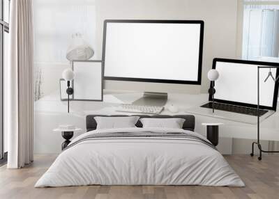 desktop devices Wall mural