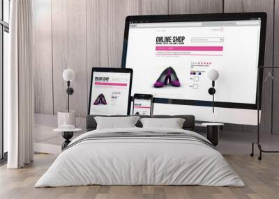 devices responsive with responsive design Wall mural