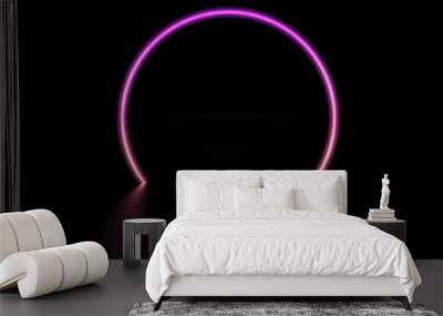 digital light circle Wall mural