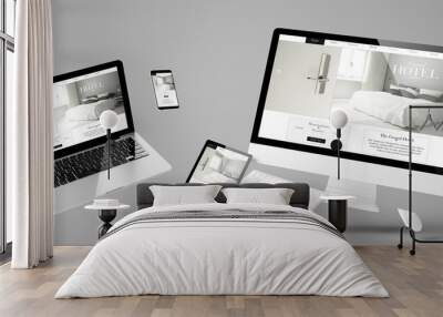 flying devices grand hotel responsive website Wall mural