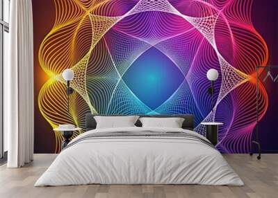 3D colourful background Wall mural