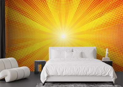 abstract orange background Wall mural