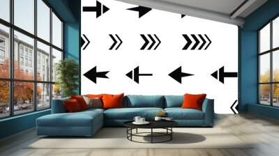 Arrow icon set. Collection different arrow signs. Arrow vector Wall mural