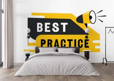 Best practice speech bubble icon modern style. Banner design for business, marketing. Vector label.
 Wall mural