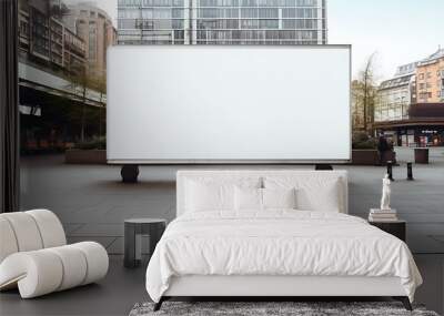 Blank Billboard Advertisement Cityscape Urban Design Wall mural