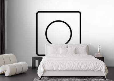 Framed recording sign, currently recording, rec, vector illustration icon, rec button icon, design inspiration vector template for interface and any purpose
 Wall mural