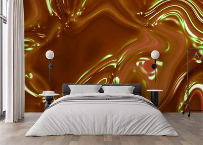 Glossy liquid background . Wall mural