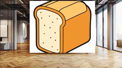 Bread vector illustration. Wall mural