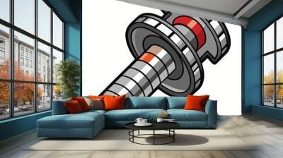 camshaft silhouette vector. Wall mural