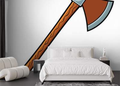 Forester’s Axe Vector illustration. Wall mural