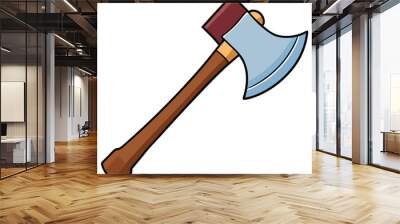 Forester’s Axe Vector illustration. Wall mural