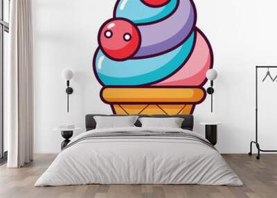 ice cream vector illustration. Wall mural