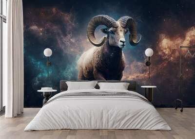 horoscope aries sign symbol Ram Wall mural