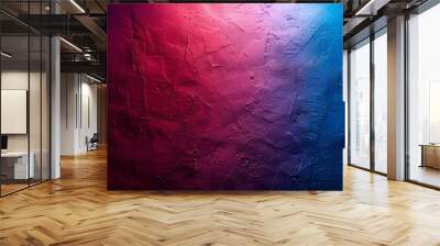 Red Blue Gradient Wall Texture Background Wall mural