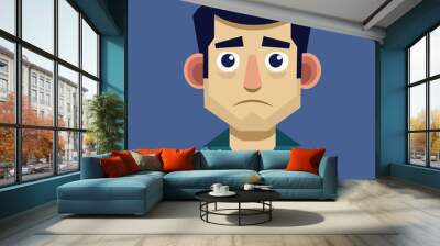 sad man full body 3D Plastic Wall mural