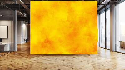 Abstract acrylic painted orange or yellow grunge texture, grainy and distressed painted wall, orange or yellow grunge texture vector background, abstract background with distressed orange grunge textu Wall mural