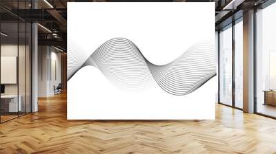 Abstract wave element for design. Digital frequency track equalizer. Stylized line art background.wave lines and technology curve lines background. Abstract business wave curve lines background.	 Wall mural