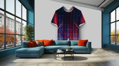 Soccer Jersey Customization Template Design Wall mural