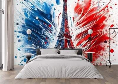 Vive La France vector illustration
 Wall mural