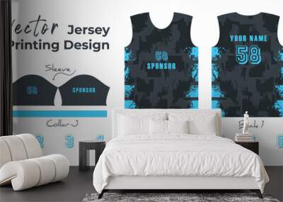 Abstract vector design for jersey printing.
Background pattern for sports team jersey Wall mural