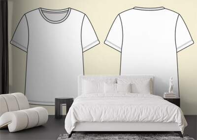 t shirt template,  Wall mural