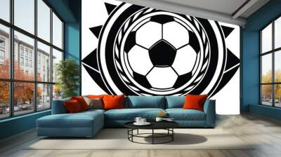 soccer football design silhouette concept illustration  Wall mural