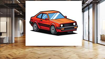 car flat vector design illustration Wall mural