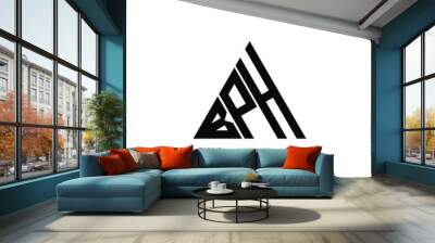 B P H letter logo creative design. BPH icon Wall mural