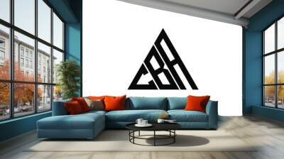 C B A letter logo creative design. CBA icon Wall mural